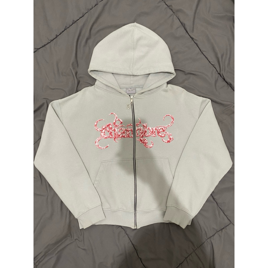 Hoodie Zipper Chmb Crimson Glow Misty