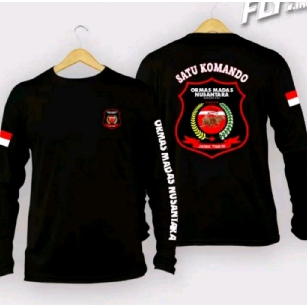 T-shirt kaos SATU KOMANDO ORMAS MADAS NUSANTARA  Pria/wanita dewasa kaos lengan panjang