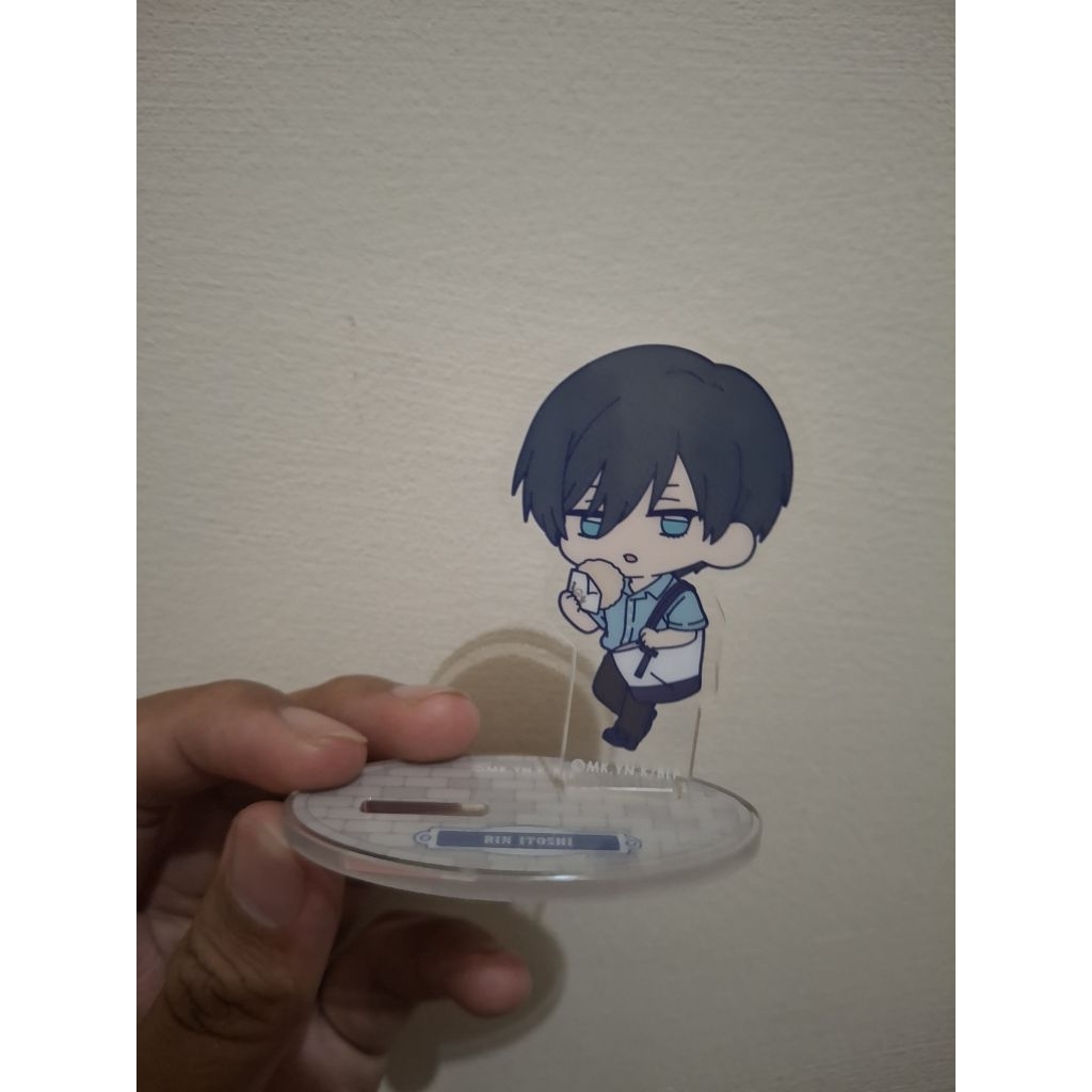 blue lock stand akrilik lest go out chibi rin itoshi official mini standee acrylic