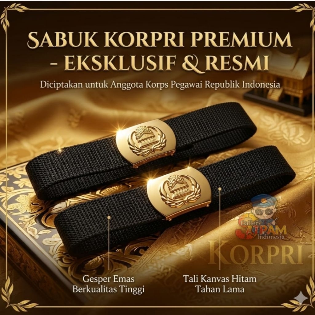 Sabuk Ikat Pinggang Korpri - Ikat Pinggang PDH Korpri Asn
