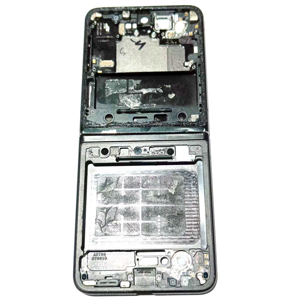 FRAME TULANG TENGAH RANGKA HOUSING LCD SAMSUNG Z FLIP 3 5G NORMAL ORIGINAL COPOTAN