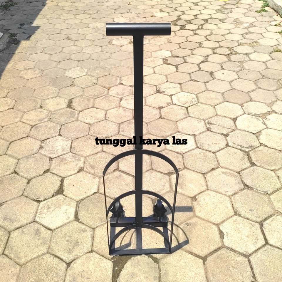 Lorry Troli Roda Trolley Troly  Lory  Tanpa Angkat Gledekan Barang Besi Serbaguna Minimalis