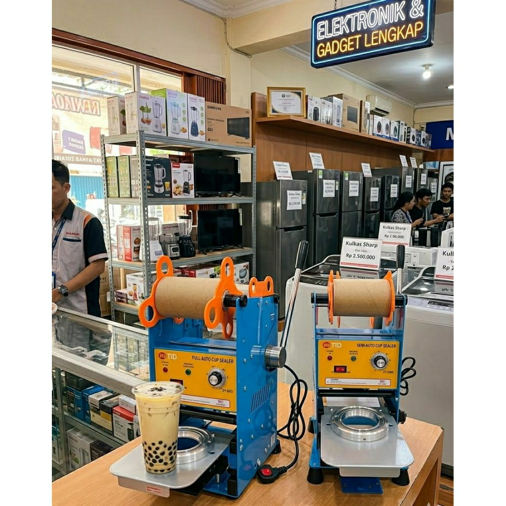 Cup Sealer TD 24 Oz Penyegel Cangkir Plastik Press Tutup Gelas Minuman Sealer Jumbo