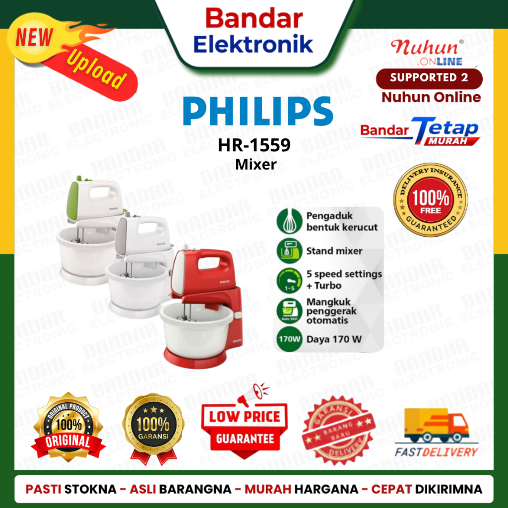 PHILIPS Mixer HR-1559 Dengan Dudukan