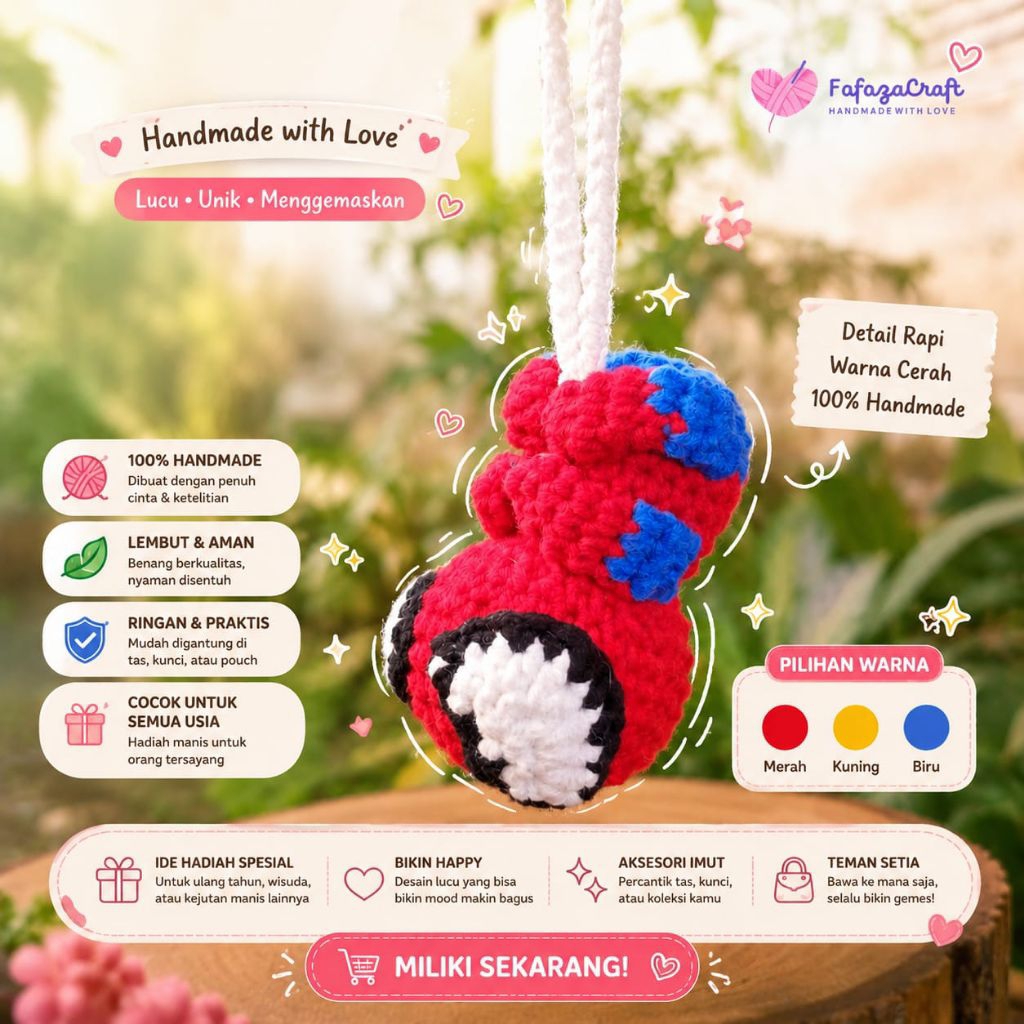 Spiderman amigurumi/keychain/keybag/souvenir
