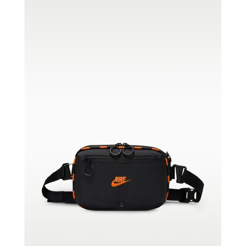 Nike Hayward Patrol Cross Body Bag (4L) Black Orange / Tas Selempang