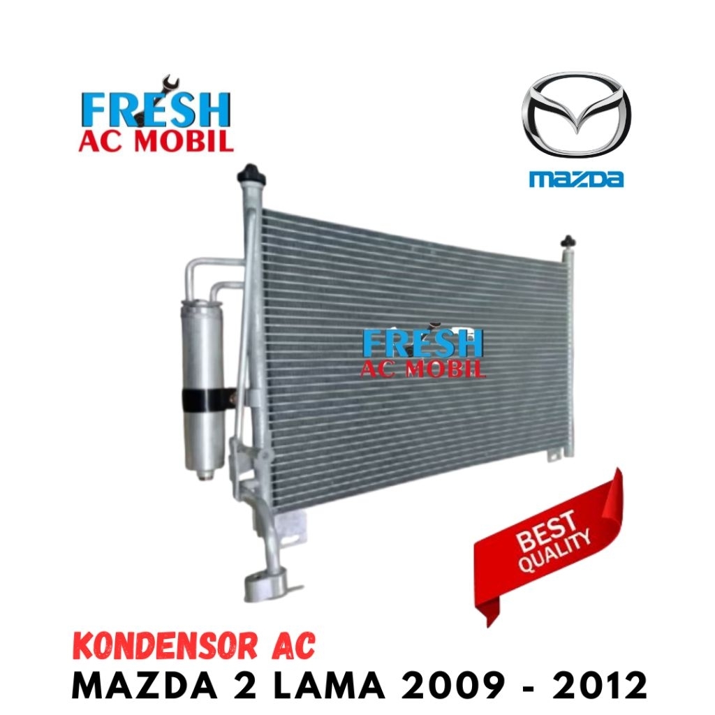 KONDENSOR MAZDA 2 LAMA 2009 S/D 2012 CONDENSOR MAZDA 2 LAMA 2009 - 2012
