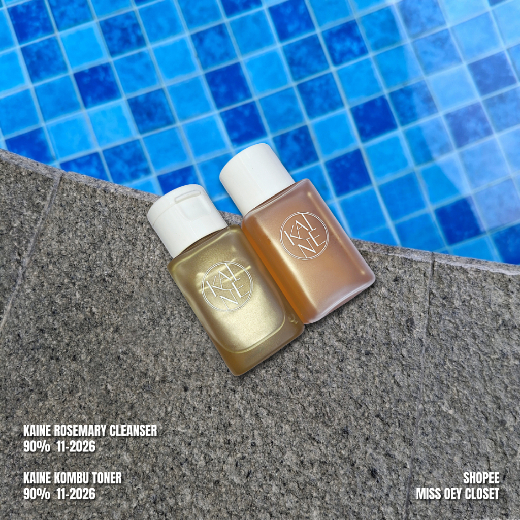 [DAPAT 2PCS] KAINE Rosemary Relief Gel Cleanser 30ml, KAINE Kombu Balancing Ampoule Toner 30ml