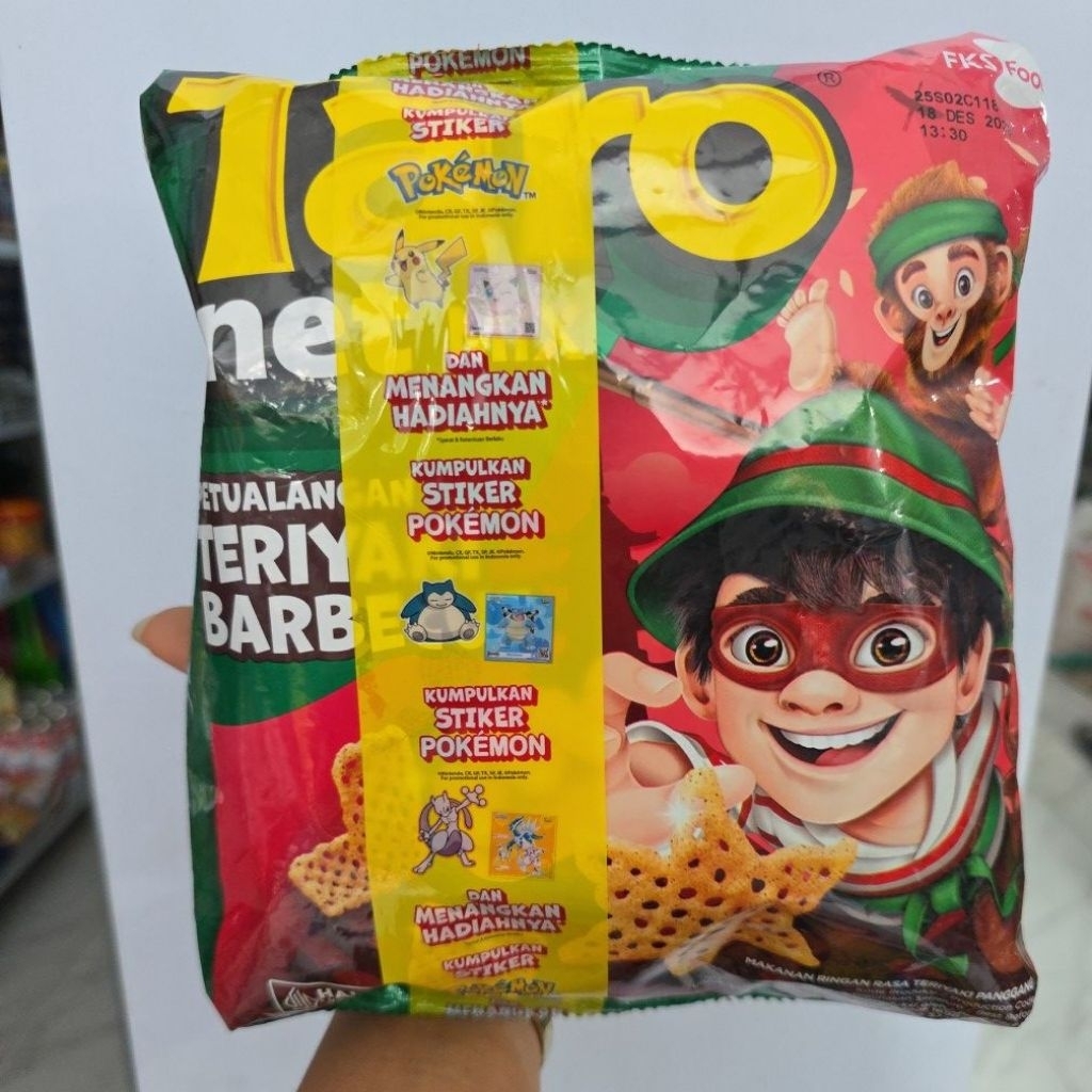 Taro Net 62gram, besar dan expired masih lama