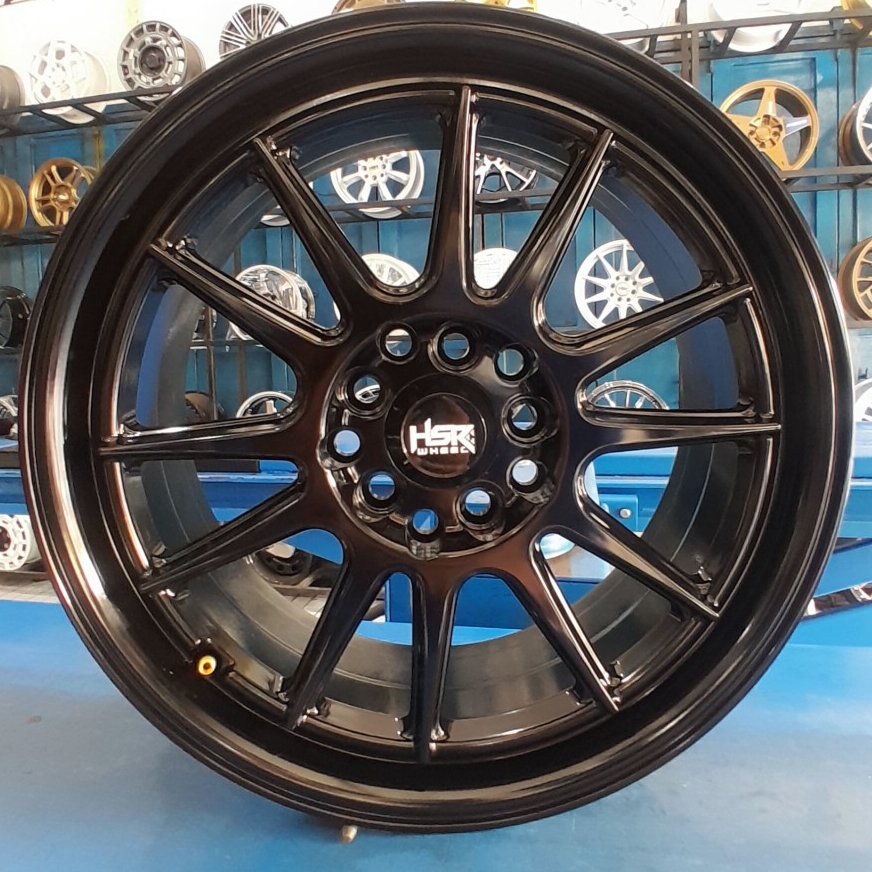 Velg Mobil Sienta Altis Innova Rush Ring 16 Warna Hitam Merek HSR Tipe ENDE