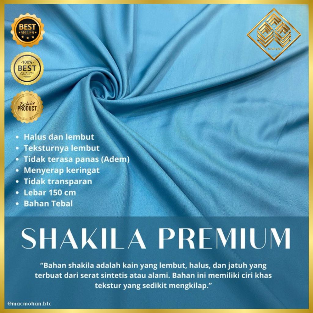 KAIN SHAKILA STRETCH PREMIUM QUALITY / KAIN SAKHILA PREMIUM / KAIN SYAKILA STRETCH / SHAKILA SYAKILA