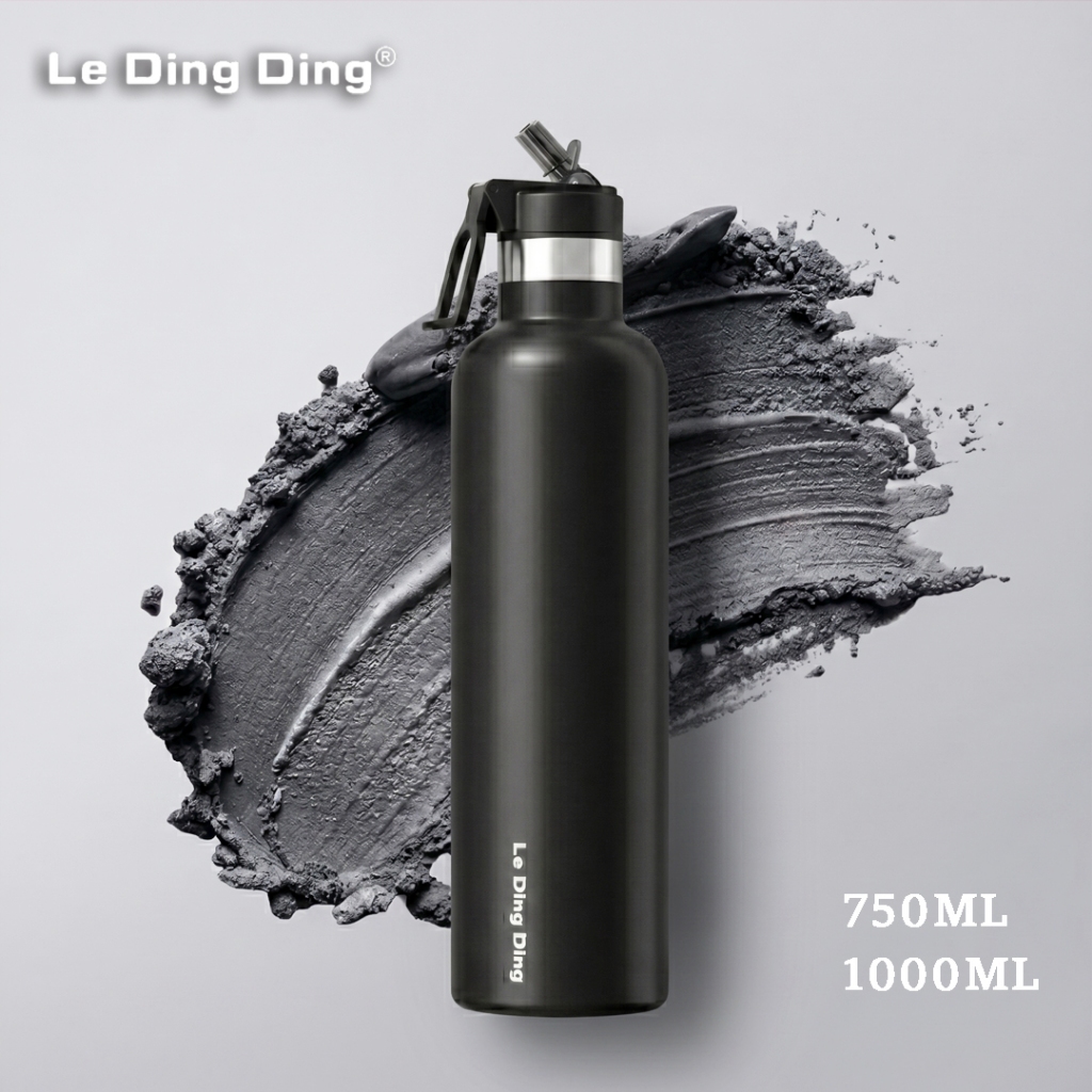 LeDingDing- Tumbler Stainless Botol Minum 1 Liter Tahan Panas  Dingin Thermos Bottle SUS 316