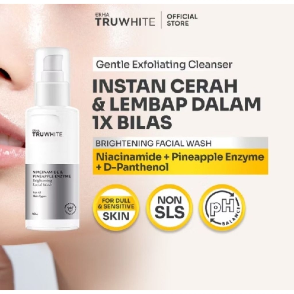 Erha Truwhite Brightening Facial Wash (Produk Baru)