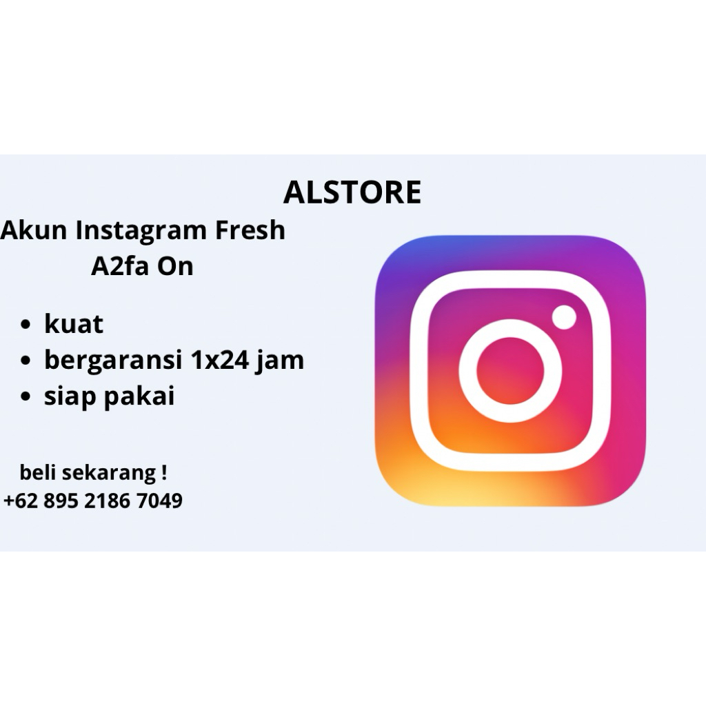Akun instagram fresh bergaransi login
