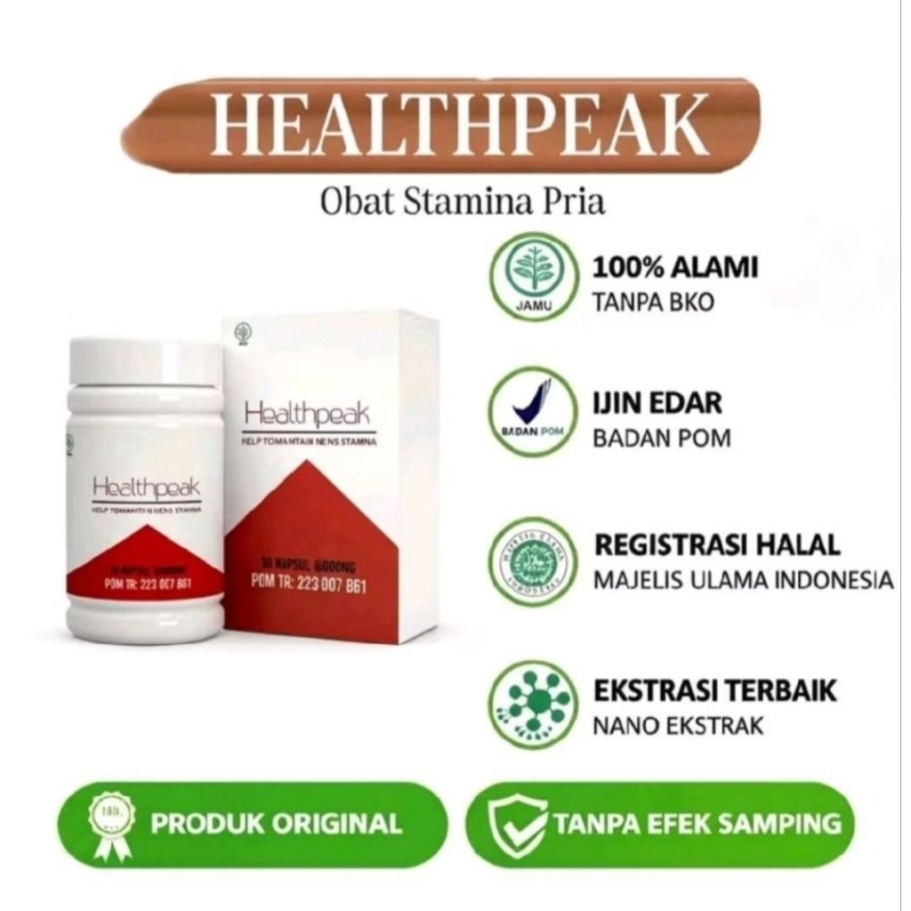 Obat Healthpeak Membantu Meningkatkan Stamina, Energi, dan Vitalitas Pria Dewasa
