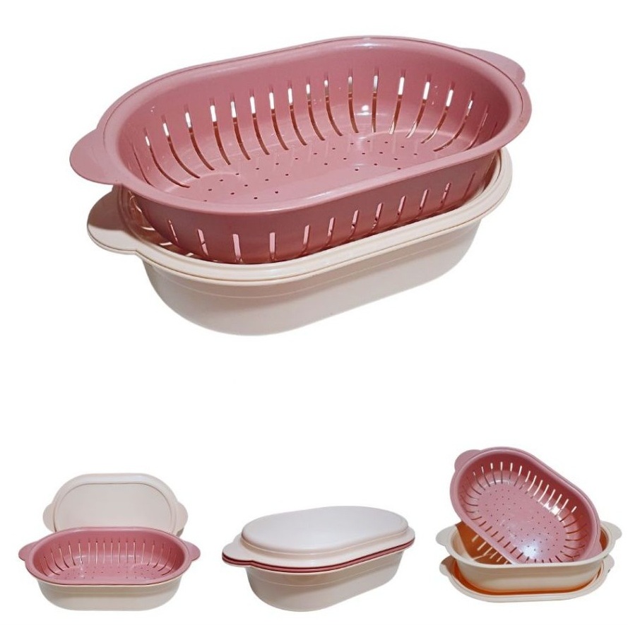 Oval Server With Strainer Tupperware