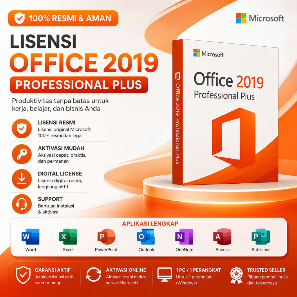 LISENSI OFFICE 2019 PROFESSIONAL PLUS