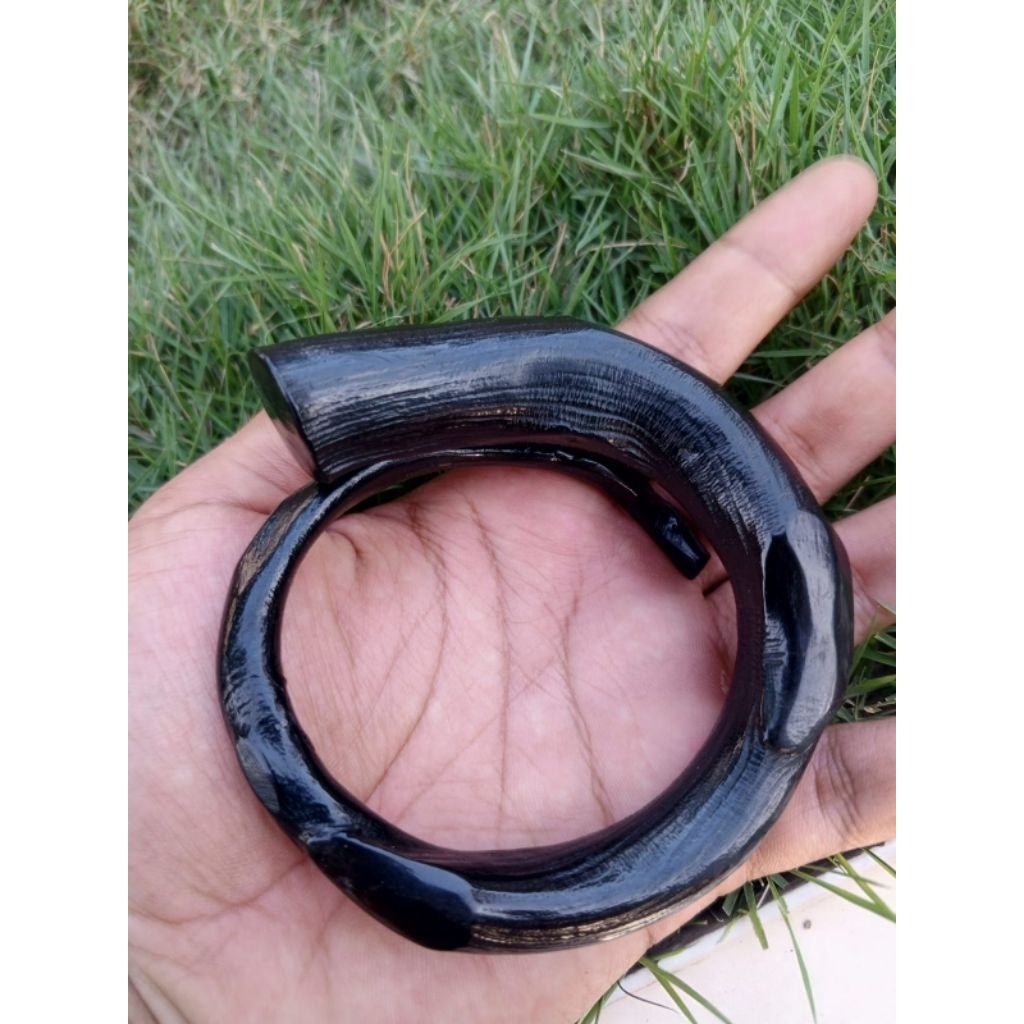 gelang akar bahar hitam besar