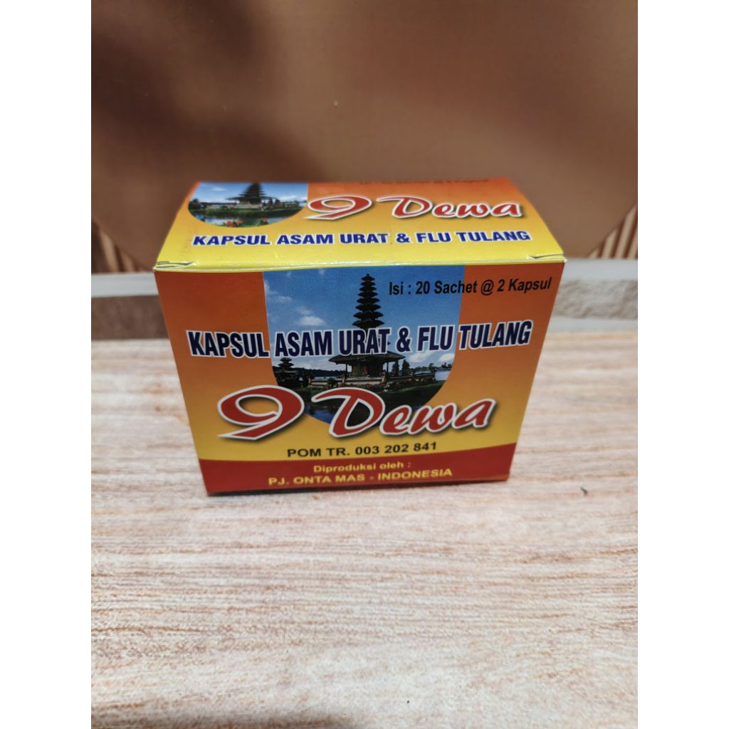Herbal Kapsul 9 Dewa ORI100% [ Asam urat & Pegal linu ] Isi 20 Sachet