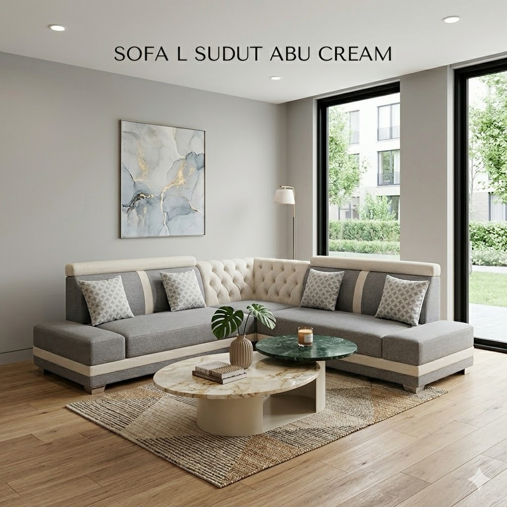 Sofa L Sudut Minimalis Sofa Sudut Sopa Sudut Sofa Minimalis Kursi Tamu Sudut Kursi Tamu Kancing Mini
