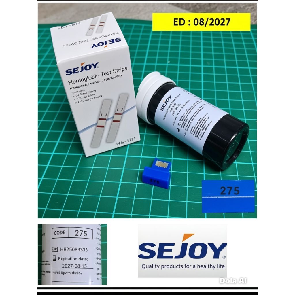 SEJOY STRIP hemoglobin strip Hb isi 50 Strip exp 2027