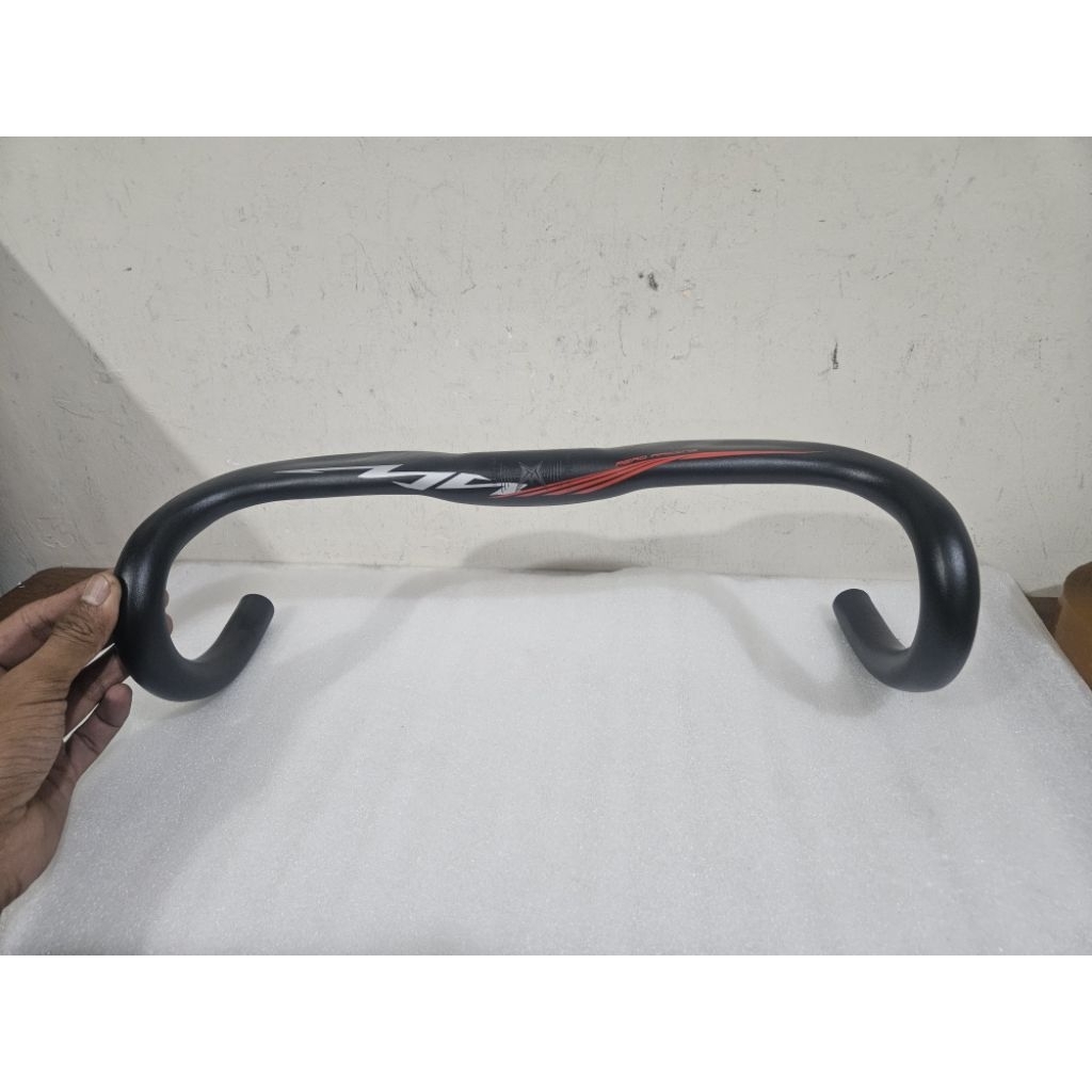 Handlebar Dropbar Aero Mosso R07 400 mm OS 31.8 mm alloy Drop Bar model pipih Stang Sepeda Balap Roa