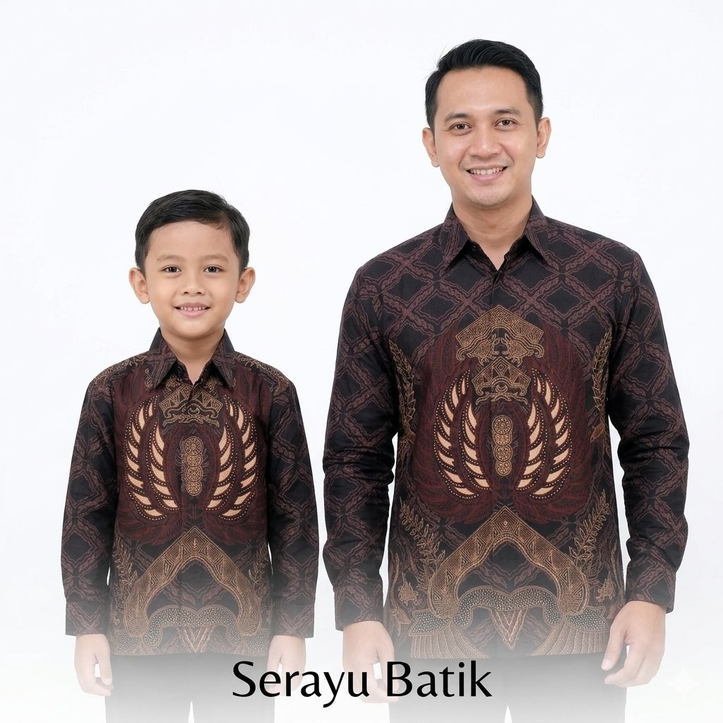 Batik Couple Bapak Dan Anak Katun Solo Motif Terbaru Batik Kapel Ayah Dan Anak Laki Laki Katun Solo 