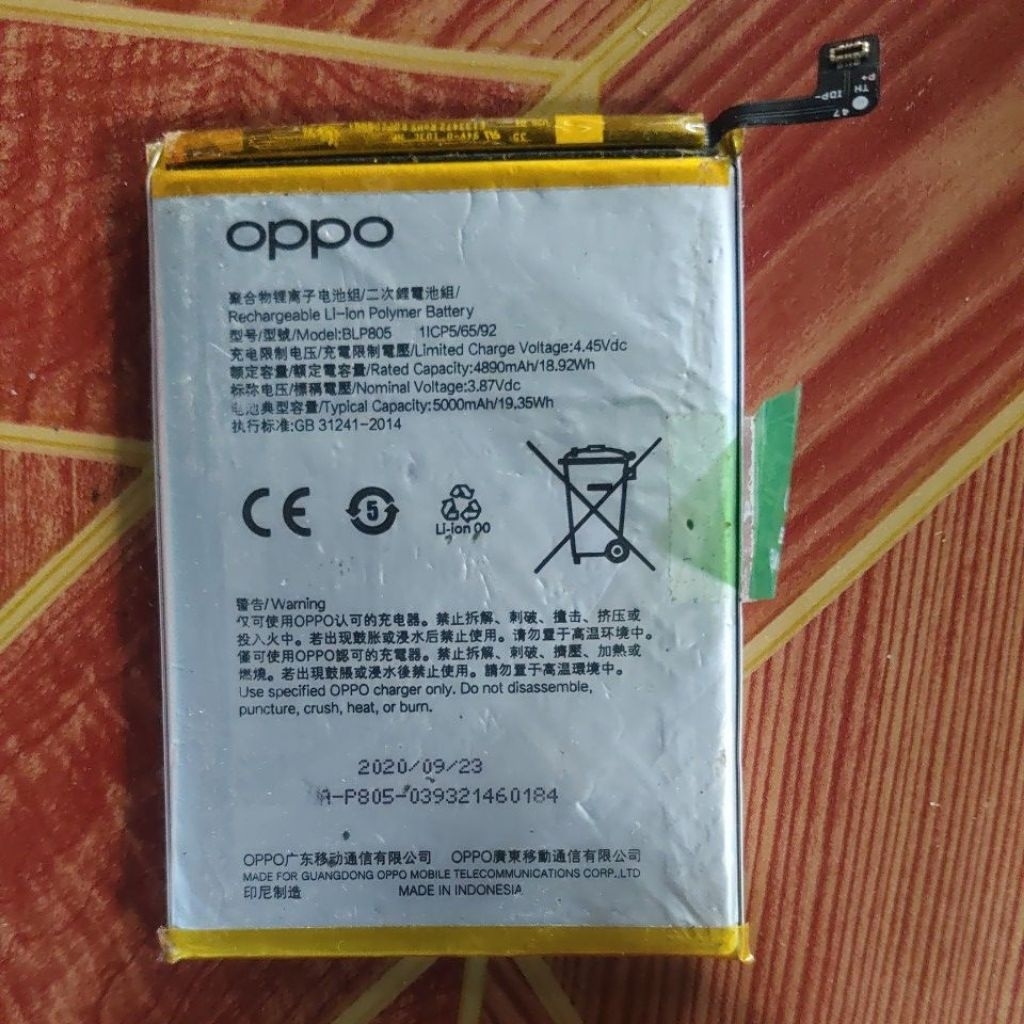 betarai oppo A53 bekas ori copotan