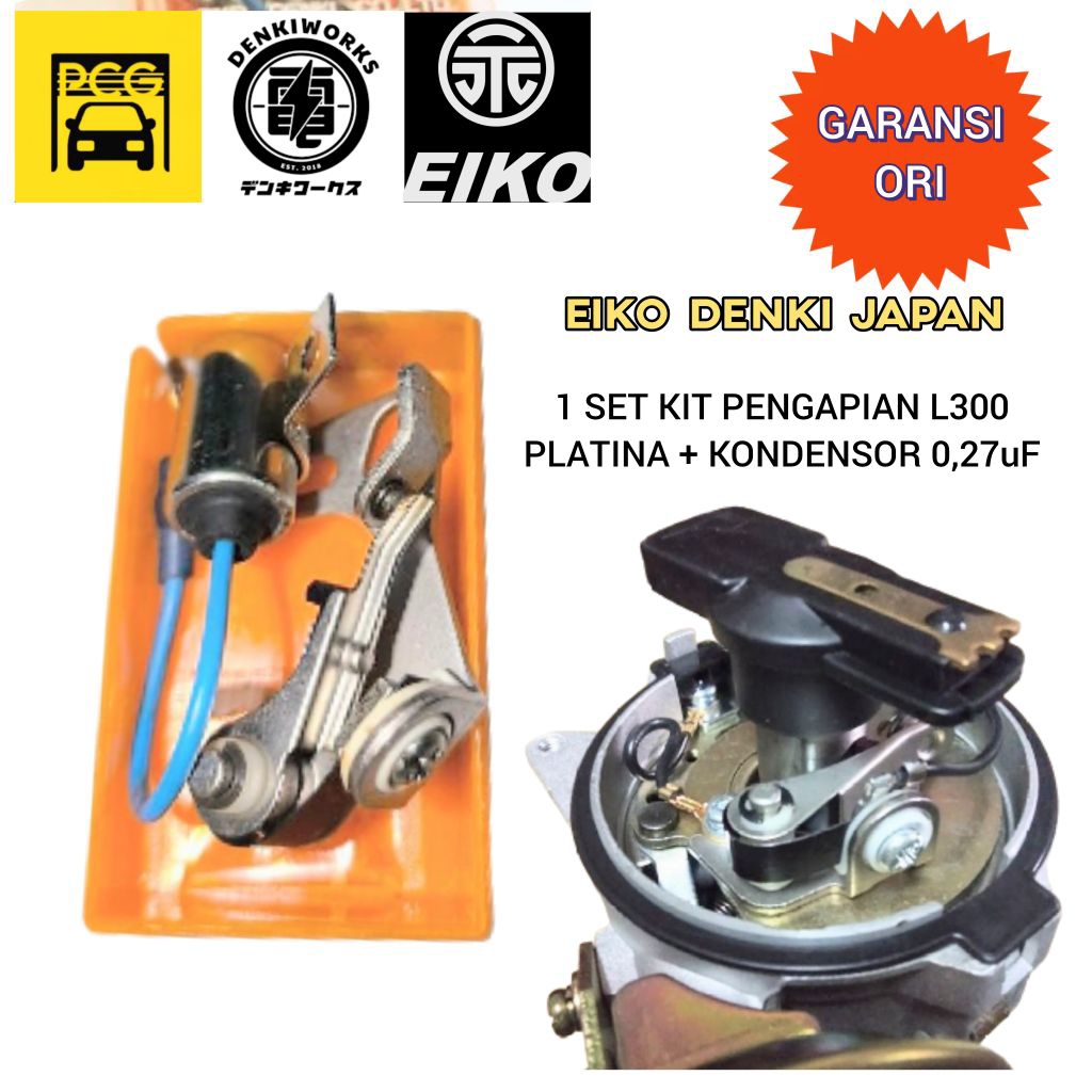 1 SET KIT PENGAPIAN - PLATINA + KONDENSOR 0,27uF L300 - DELCO NON CDI • DELUXE GEN1 - GEN3 BENSIN KA