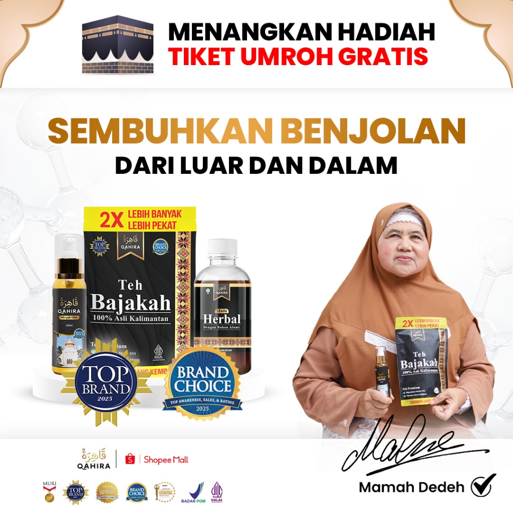 QAHIRA - Obat Herbal Alami [Madu, Minyak Oles, Teh Bajakah]