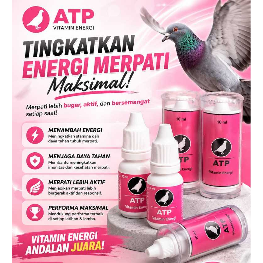ATP VITAREST OBAT DOPING BURUNG MERPATI SUPLEMEN MENAMBAH STAMINA DARA