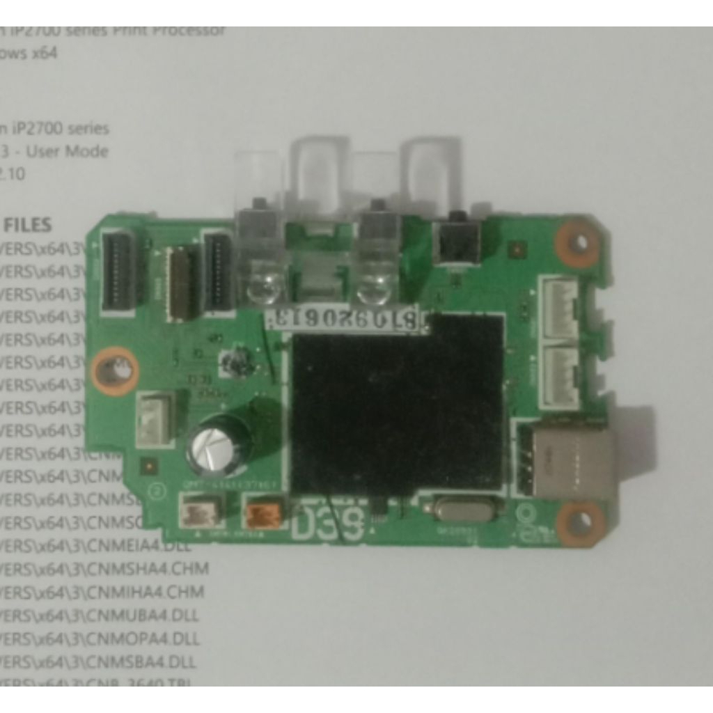 Mainboard Canon ip2770 second tested