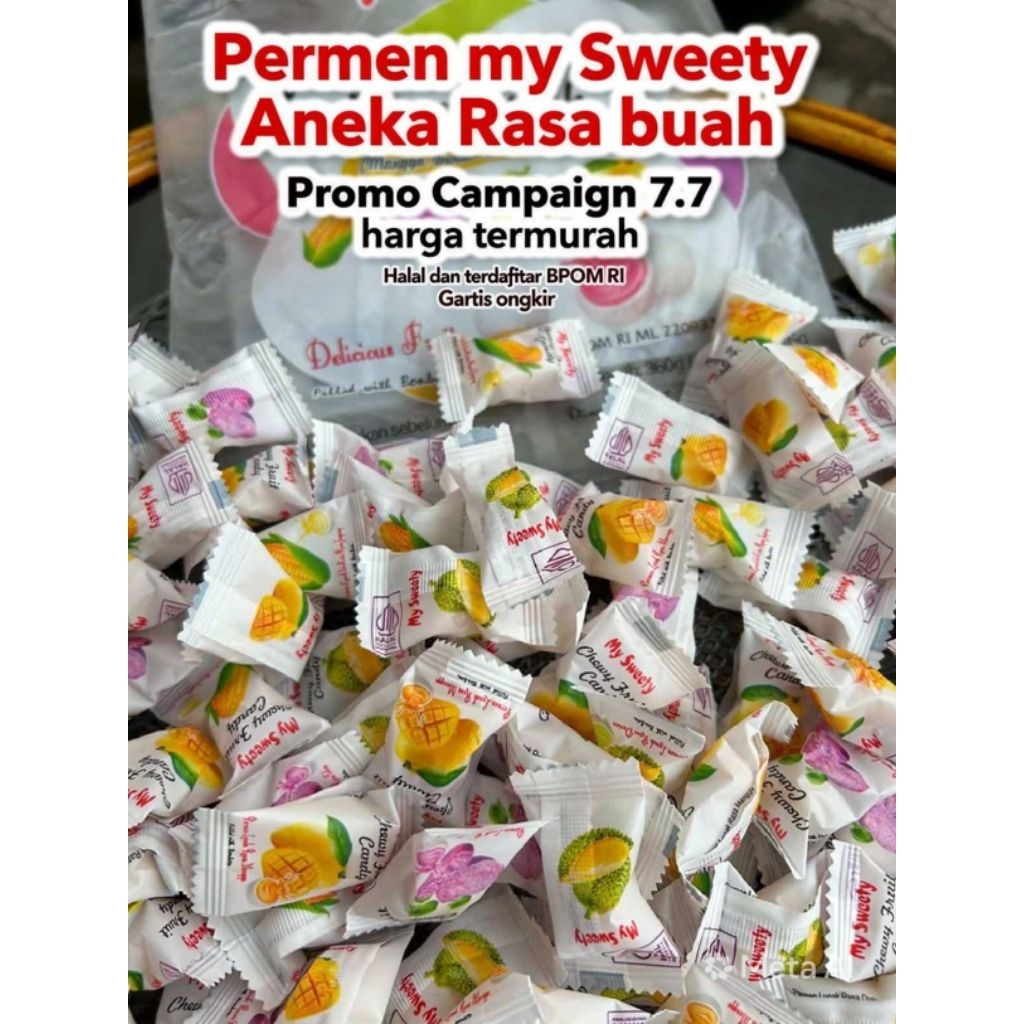 PERMEN LUNAK JAGUNG / PERMEN LUNAKANEKA RASA PERMEN LUNAK RASA BUAH BUAHAN