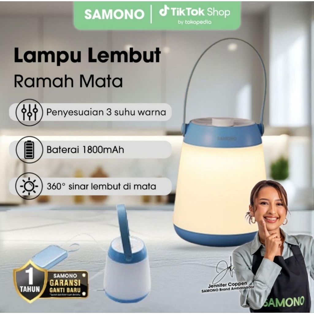 SAMONO LAMP GANTUNG PORTABLE / RECARGETABLE & PORTABLE LAMP SW-RLB10