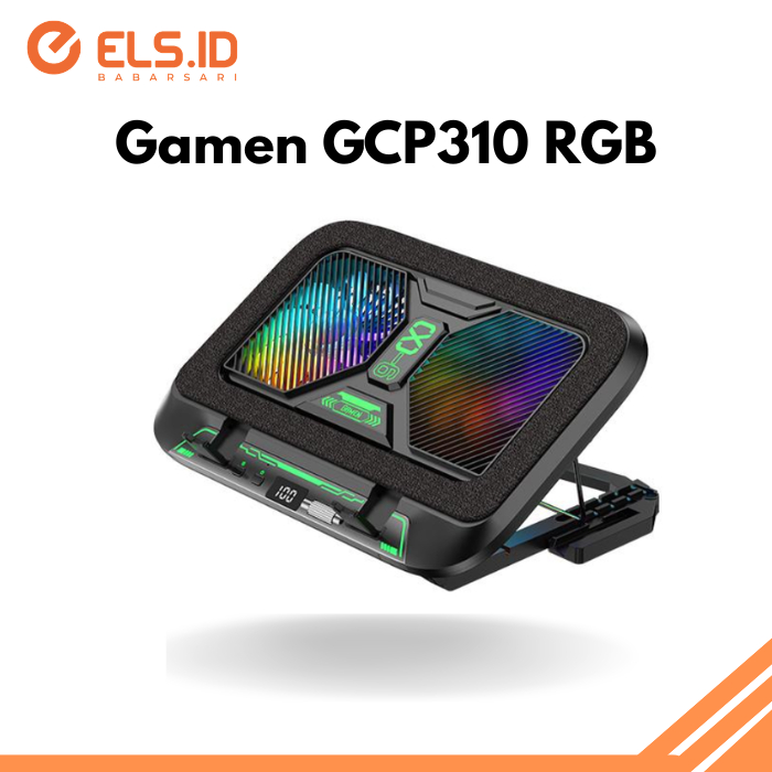 Cooling Pad Laptop Gaming Gamen GCP310 RGB Silent Fan