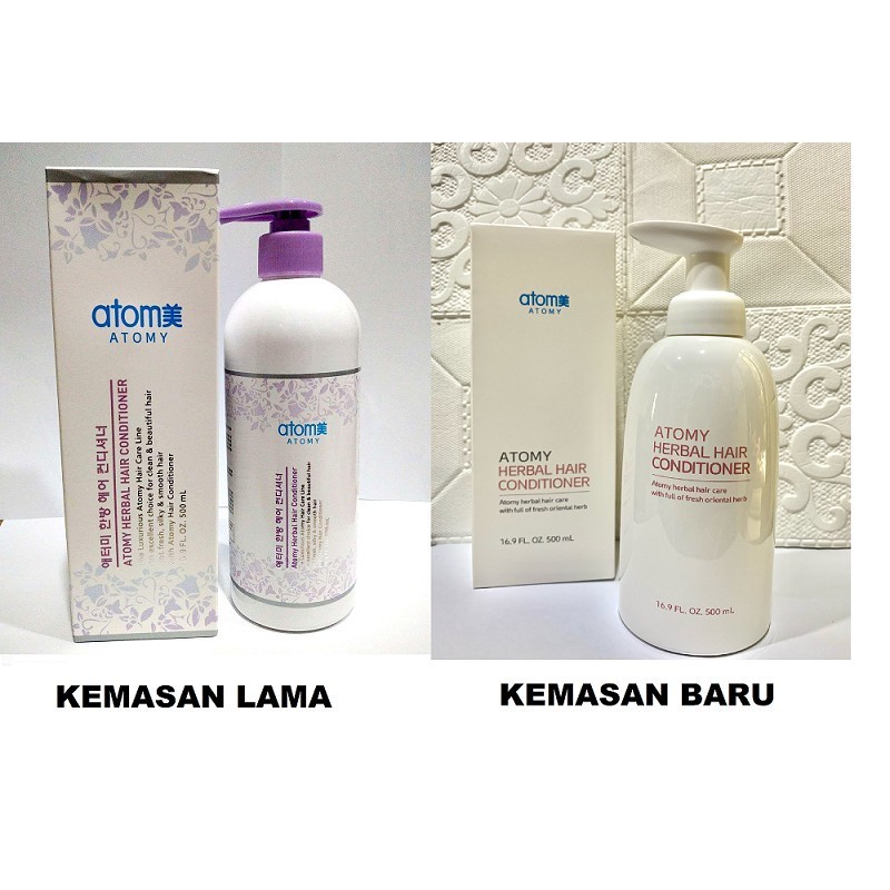 Atomy Shampoo Herbal Anti Rontok 500ml - Perawatan Rambut Alami, Melembapkan, Mencegah Kerontokan