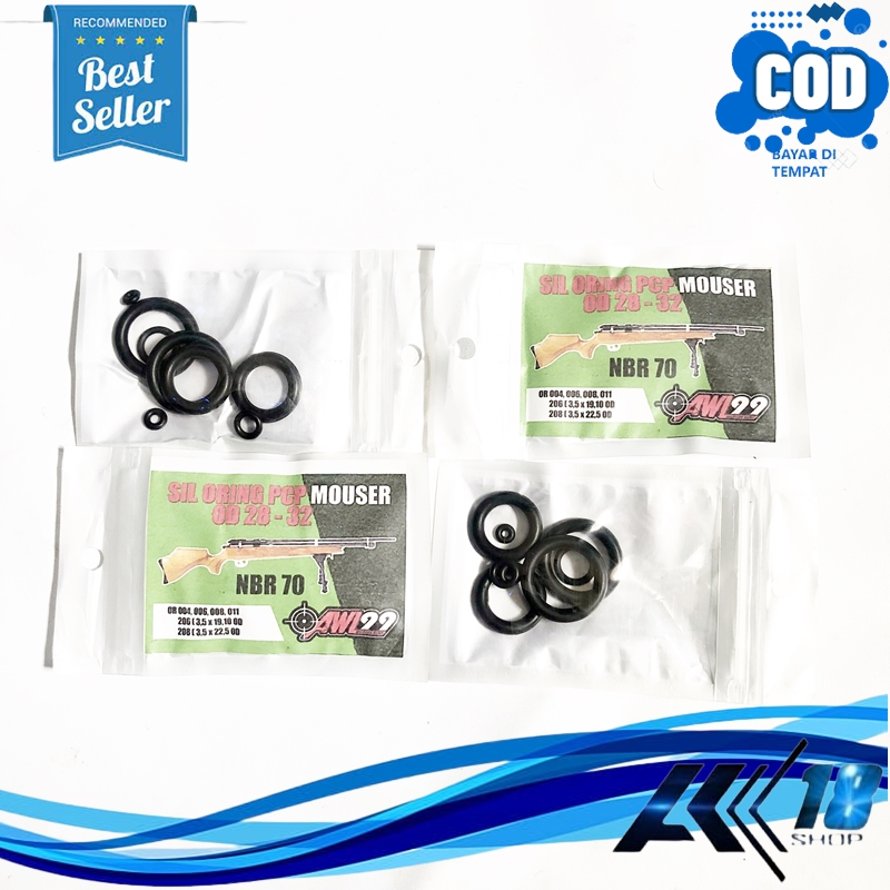 SIL ORING SET PCP MOSER MOUSER OD 28 DAN OD 32 NBR