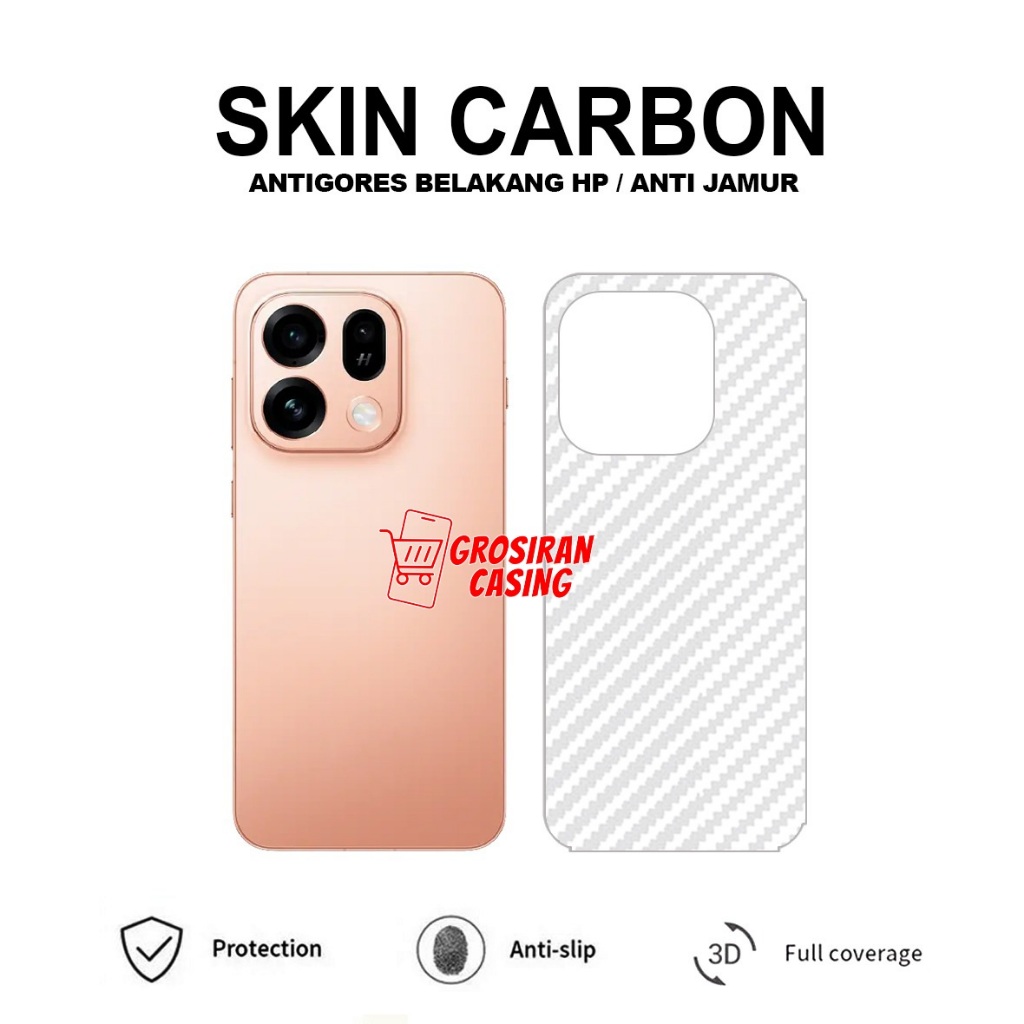Oppo Find X9S Oppo Find X9 Ultra Oppo Find X9 Oppo Find X9 Pro Antigores Belakang Skin Carbon Oppo F