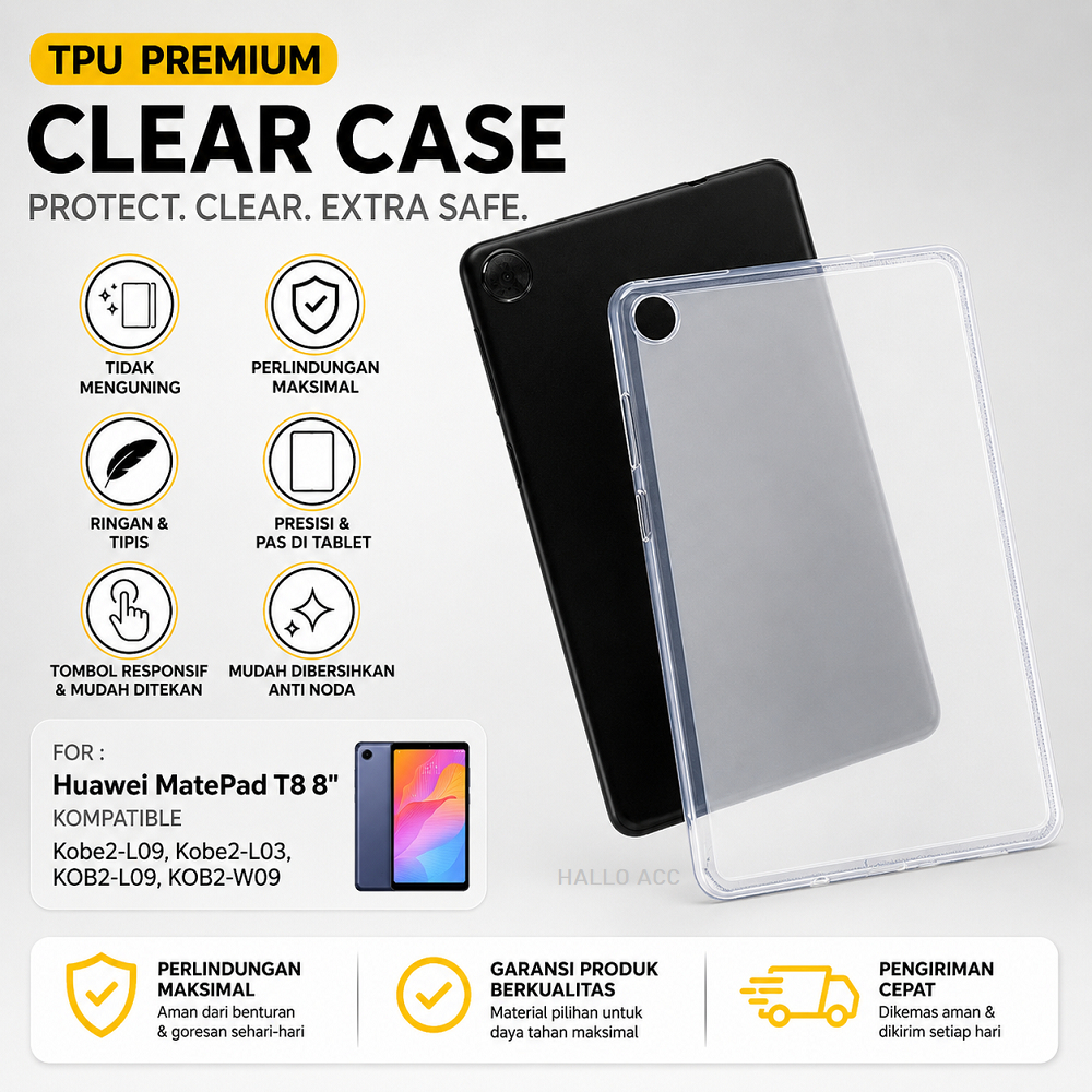 Case Huawei MatePad 11 2021 T10 T10s T8 Soft TPU Jelly Ultra Thin Casing