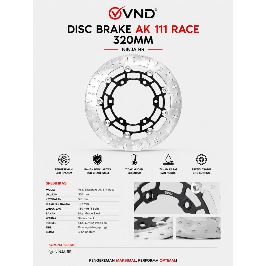 VND Discbrake AK 111 Race 320mm - Ninja RR