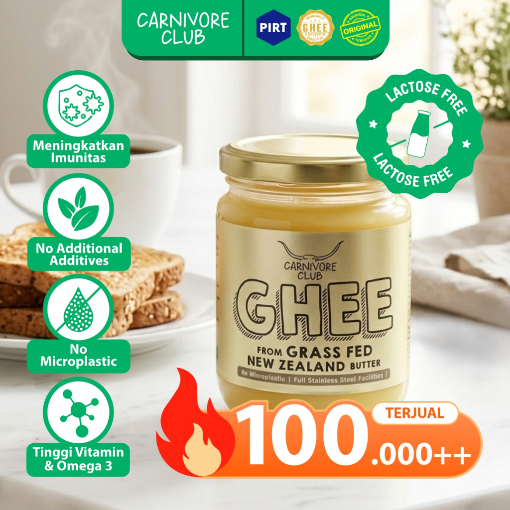 Carnivore Club Grass Fed Ghee Clarified Butter form New Zealand Sincere Food Ghee Butter Pure Mpasi 