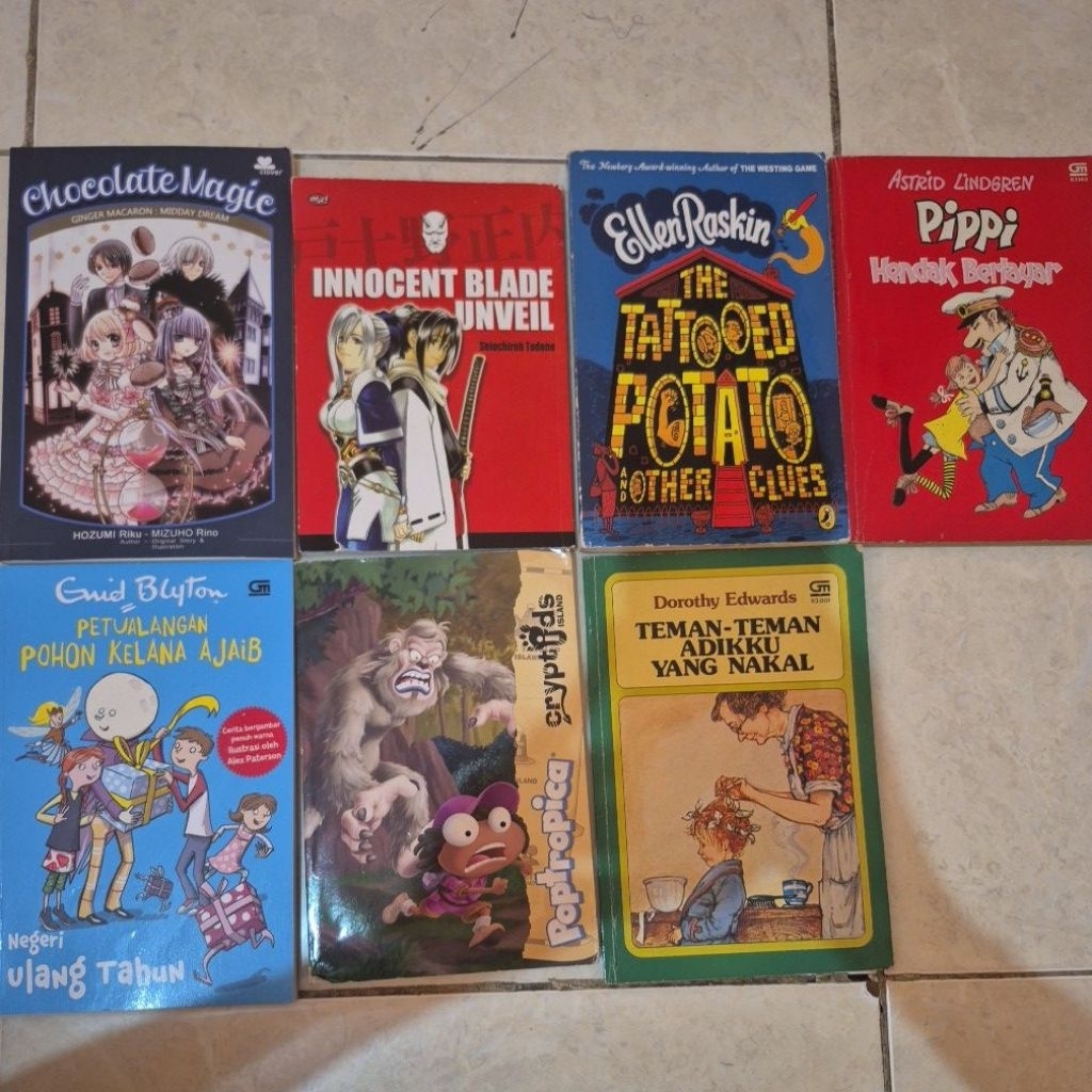 (READY STOCK) PRELOVED BUKU/NOVEL ANAK ANAK BAHASA INGGRIS (ENGLISH) & BAHASA INDONESIA *DAMAGED* CH