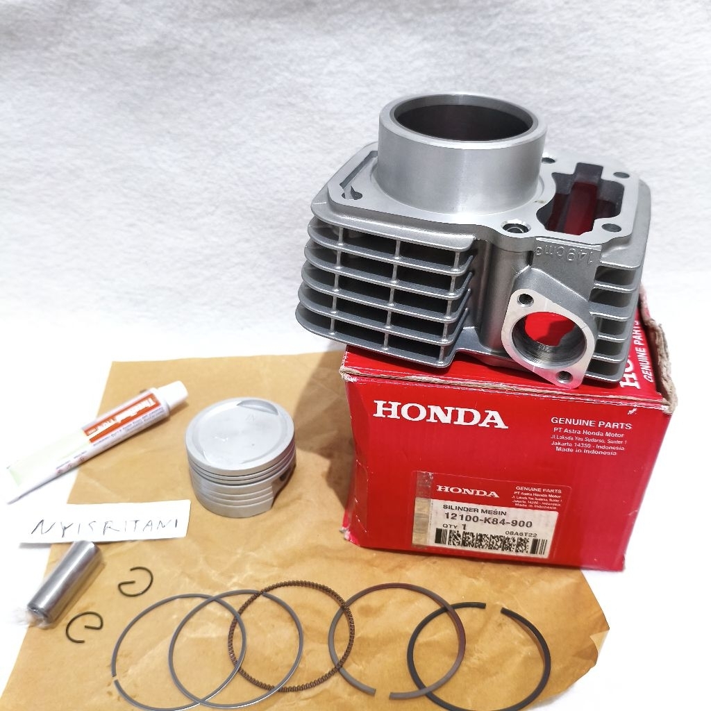 Blok seher komplit isi piston kit ( Standar ) KB4 Honda CRF 150L orsinil