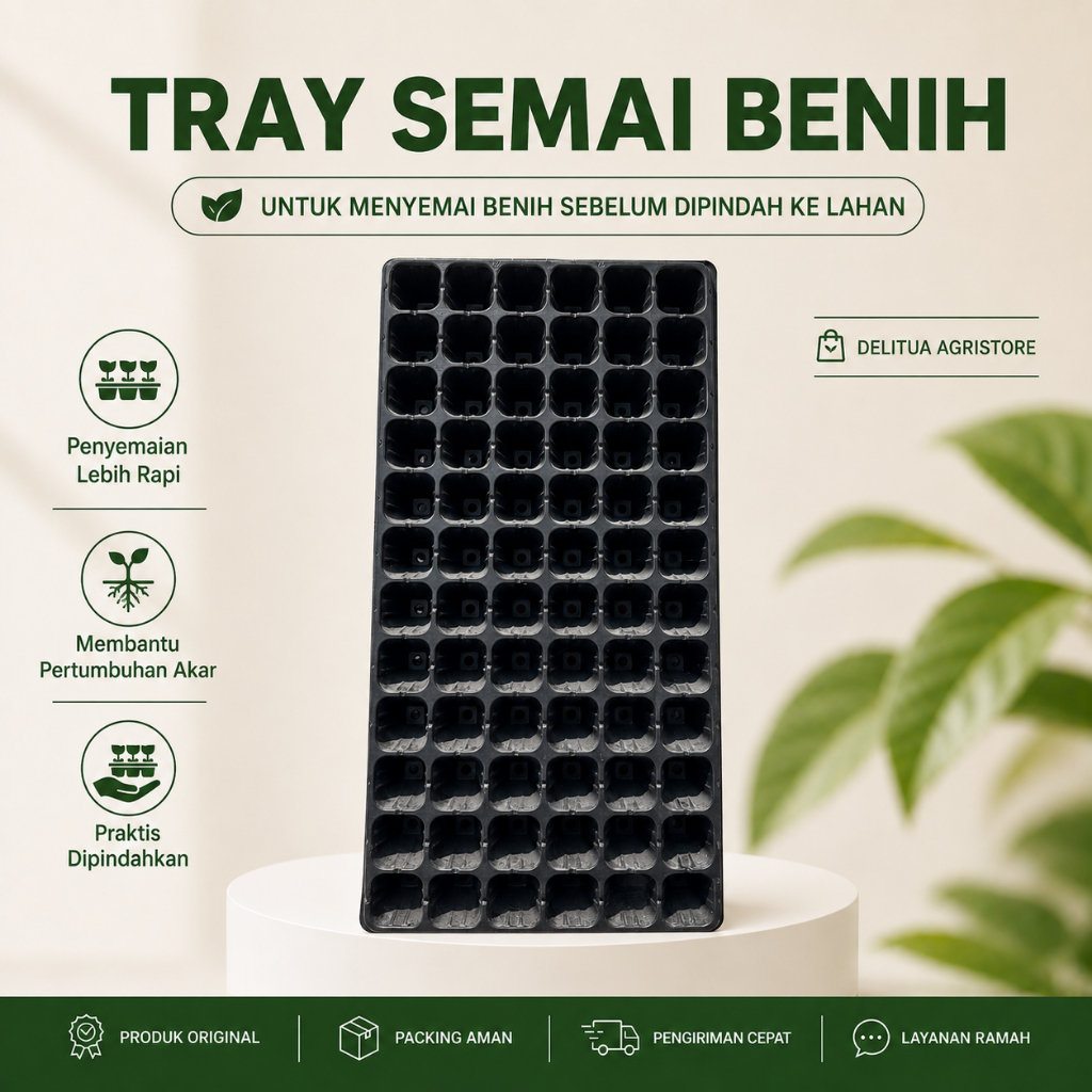 TRAY SEMAI TEMPAT SEMAI BIBIT ISI 72 / 105 LUBANG
