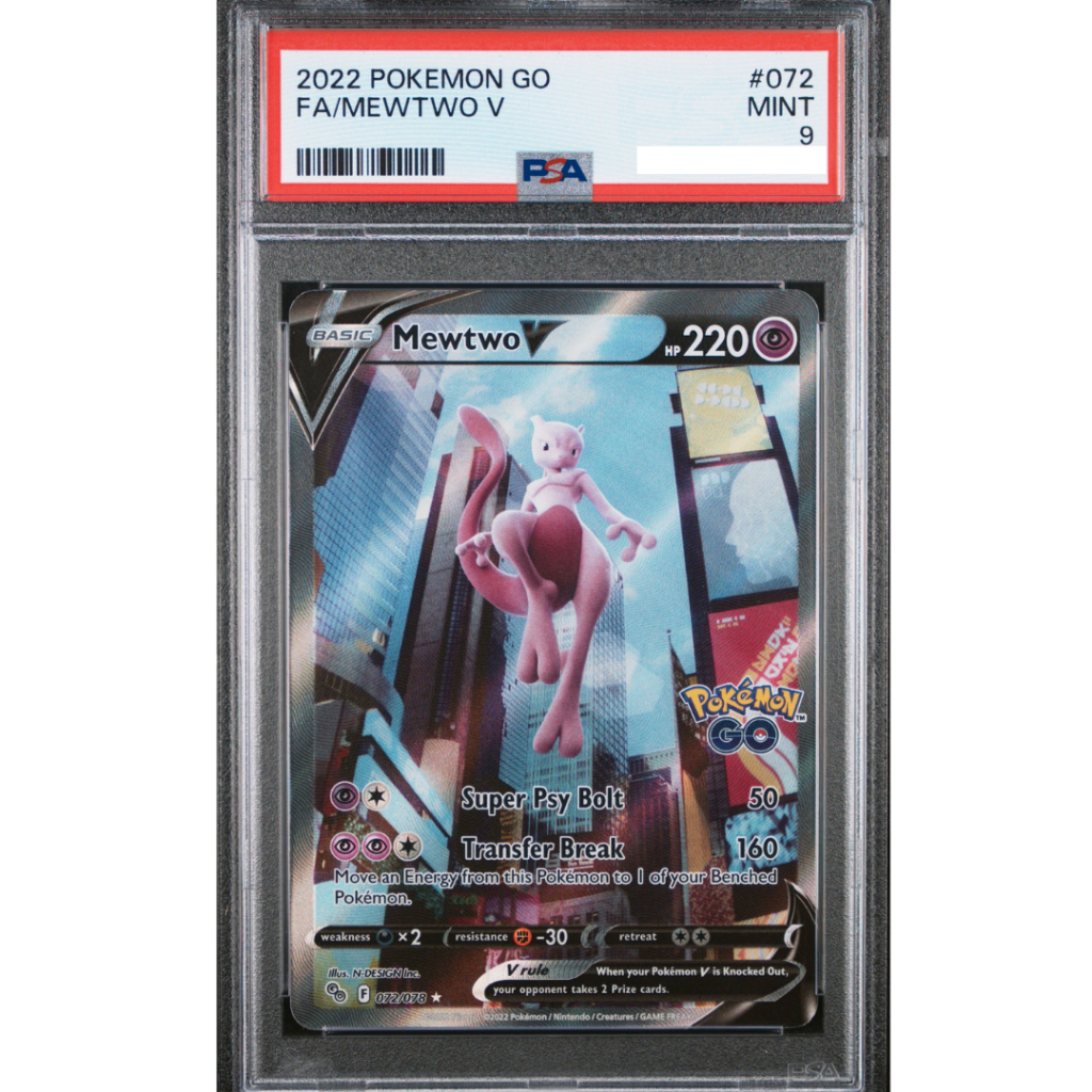 POKEMON TCG 2022 POKEMON GO #072 FA/MEWTWO V