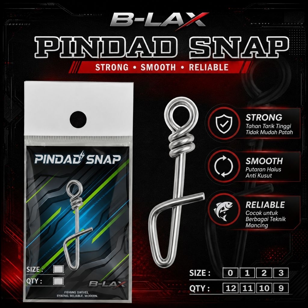 PINDAD SNAP Stainless Steel – Snap Pancing Kuat Anti Karat (Size 0–3)