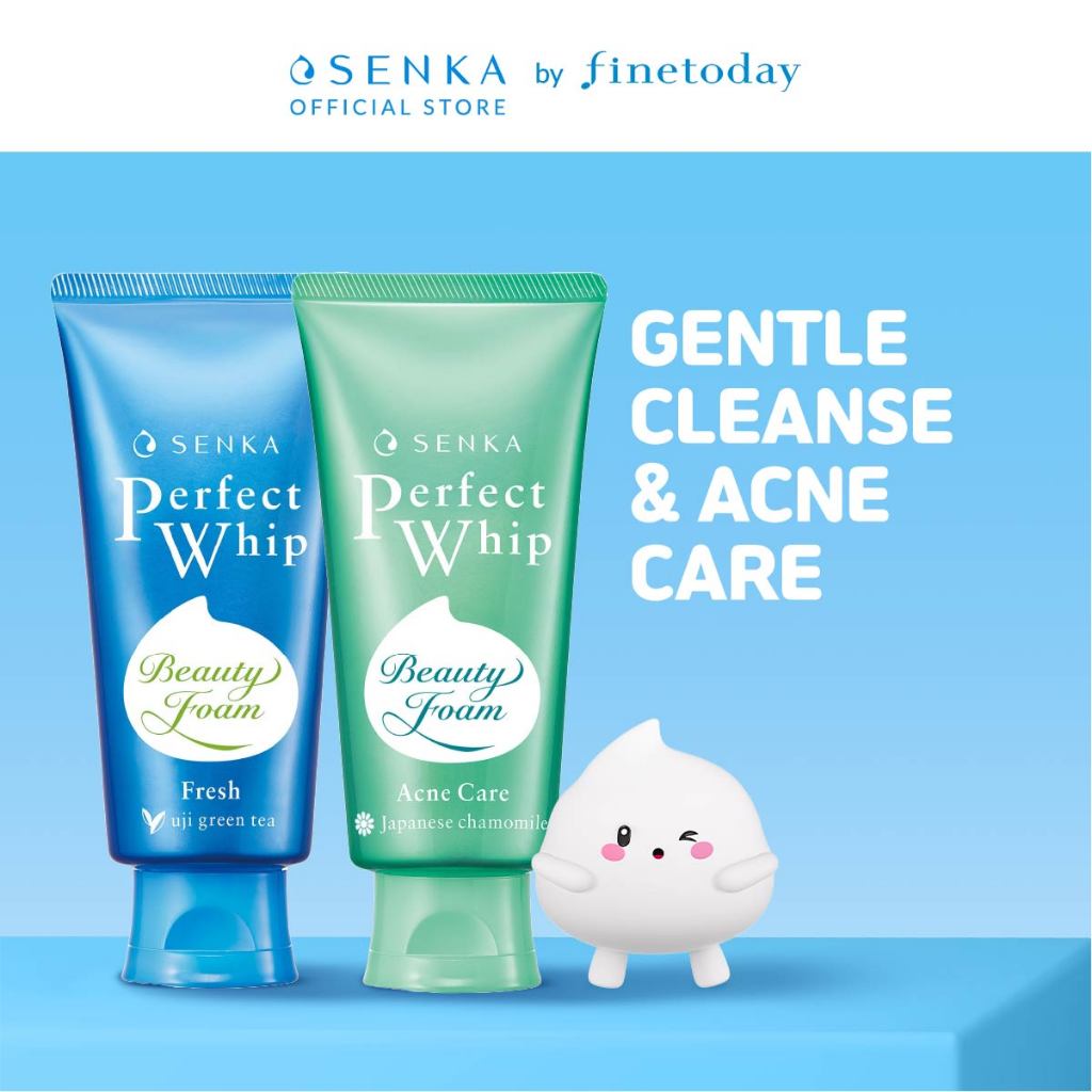 [Special Bundle] Senka Perfect Whip Acne Care 100gr & Whip Fresh 100gr