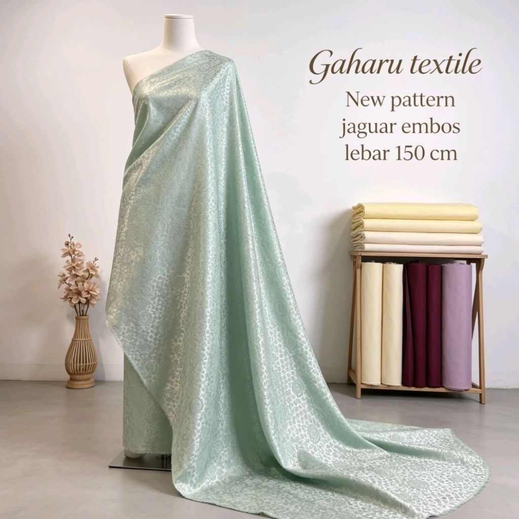 bahan jaguar embos premium - jaguar embos meteran - bahan jaguar 3d