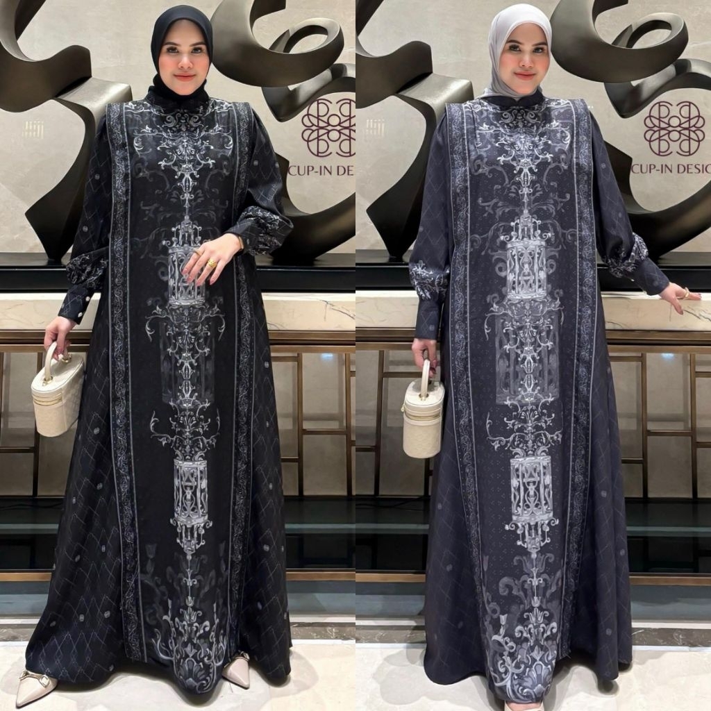 Kayesa Series Dress Gamis Hitam by Cupin Design