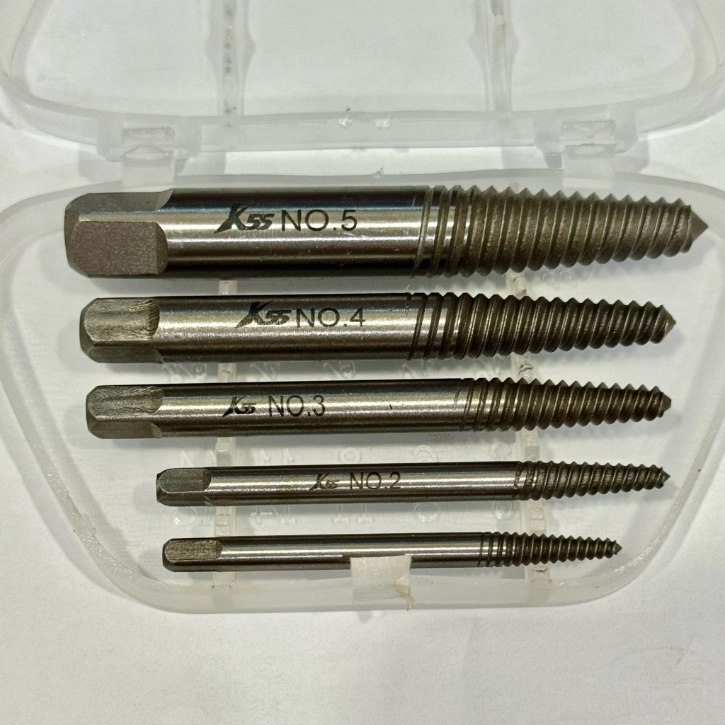 Mata tap drat balik kiri 5pcsK55-SW-SES-5 asli ser screwdriver extractor mata tap drat balik KODENKI